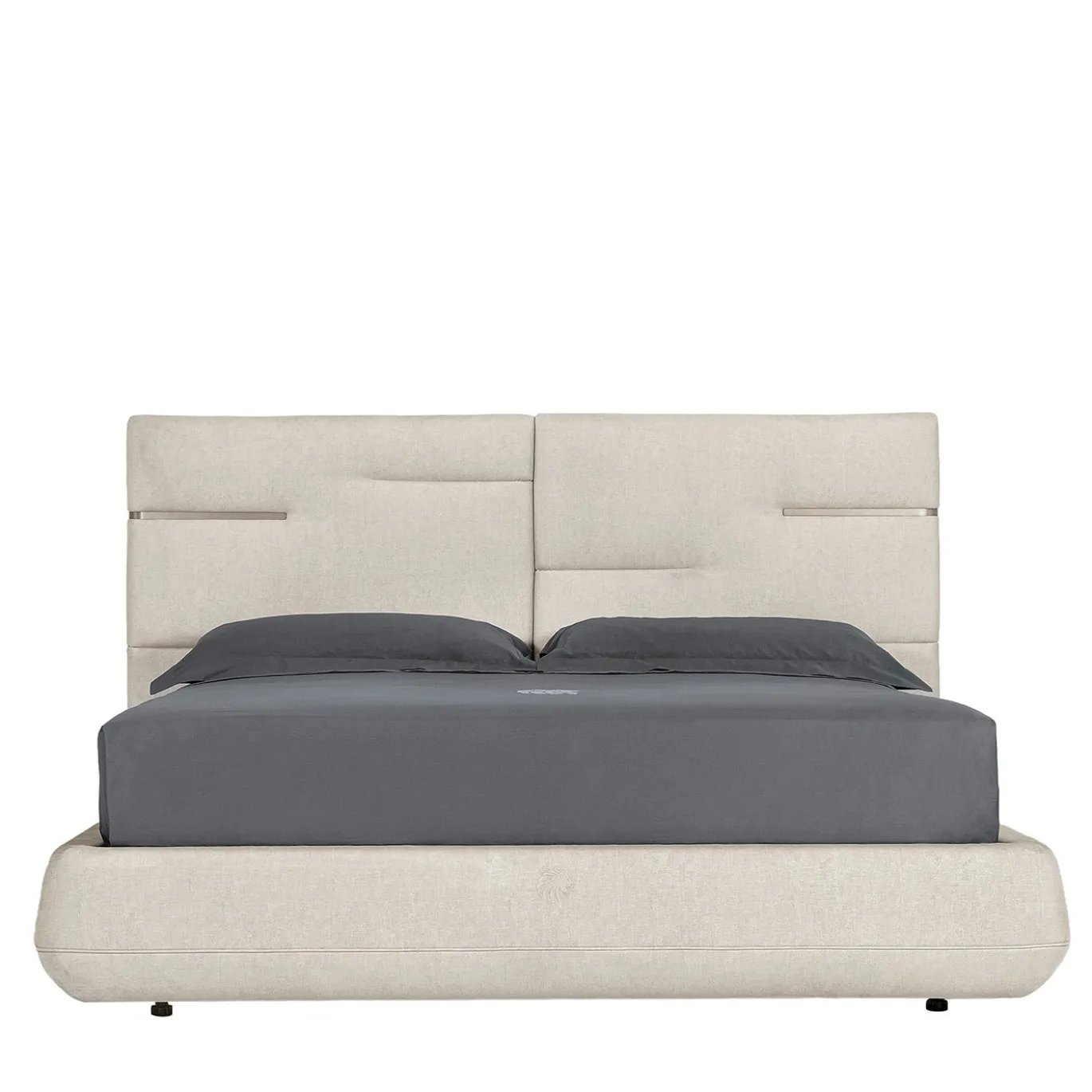 Letto Luxor con testiera trapuntata Beige