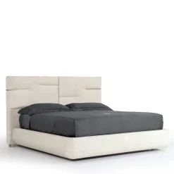 Letto Luxor con testiera trapuntata Beige