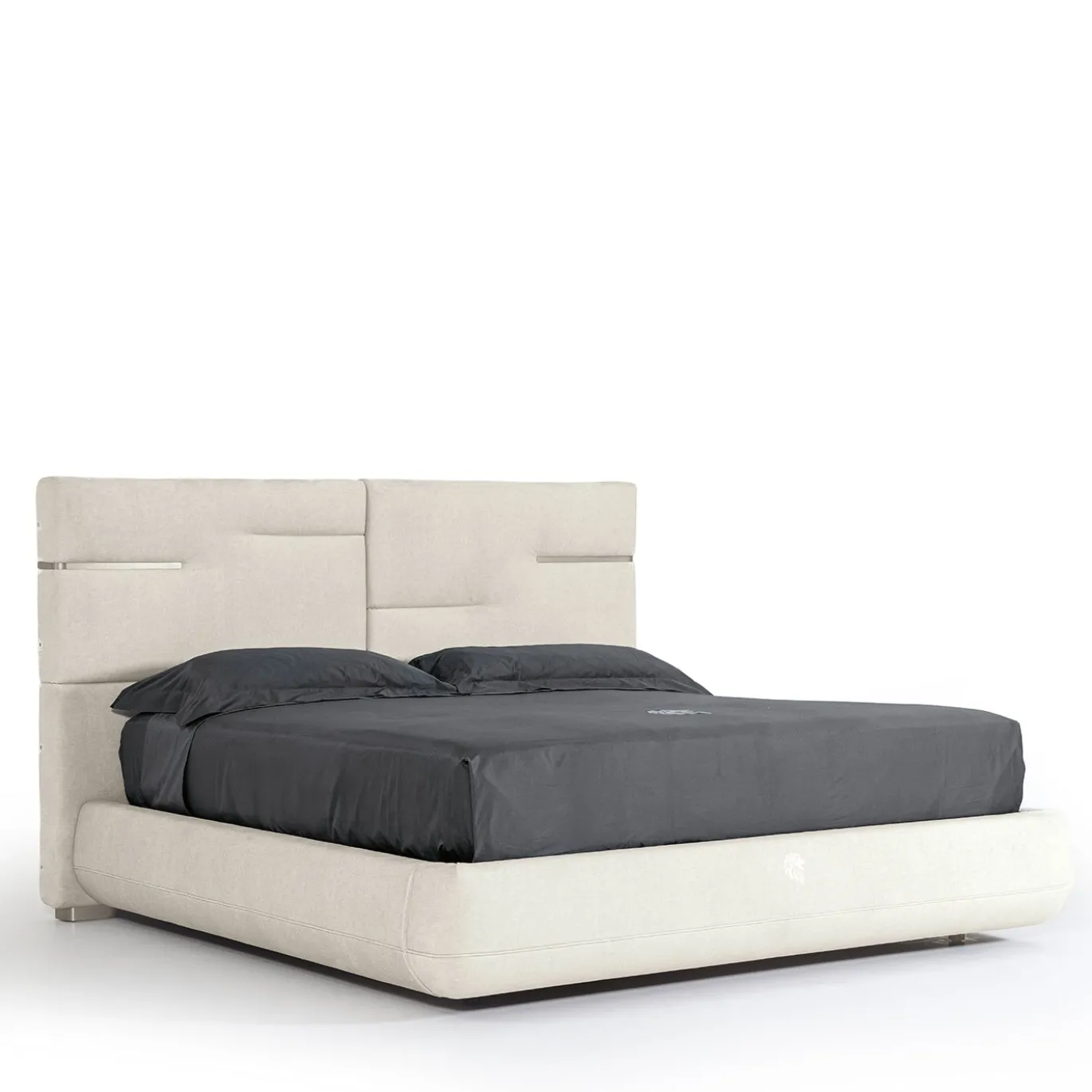 Letto Luxor con testiera trapuntata Beige