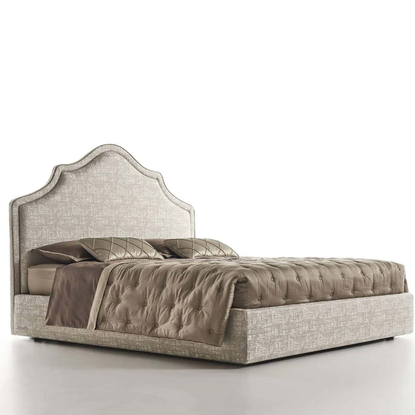 Letto matrimoniale Alan Melange Taupe