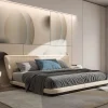 Letto matrimoniale crema