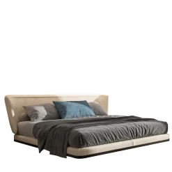 Letto matrimoniale crema
