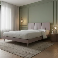 Letto minimalista V in legno rosa