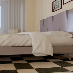 Letto minimalista V in legno rosa