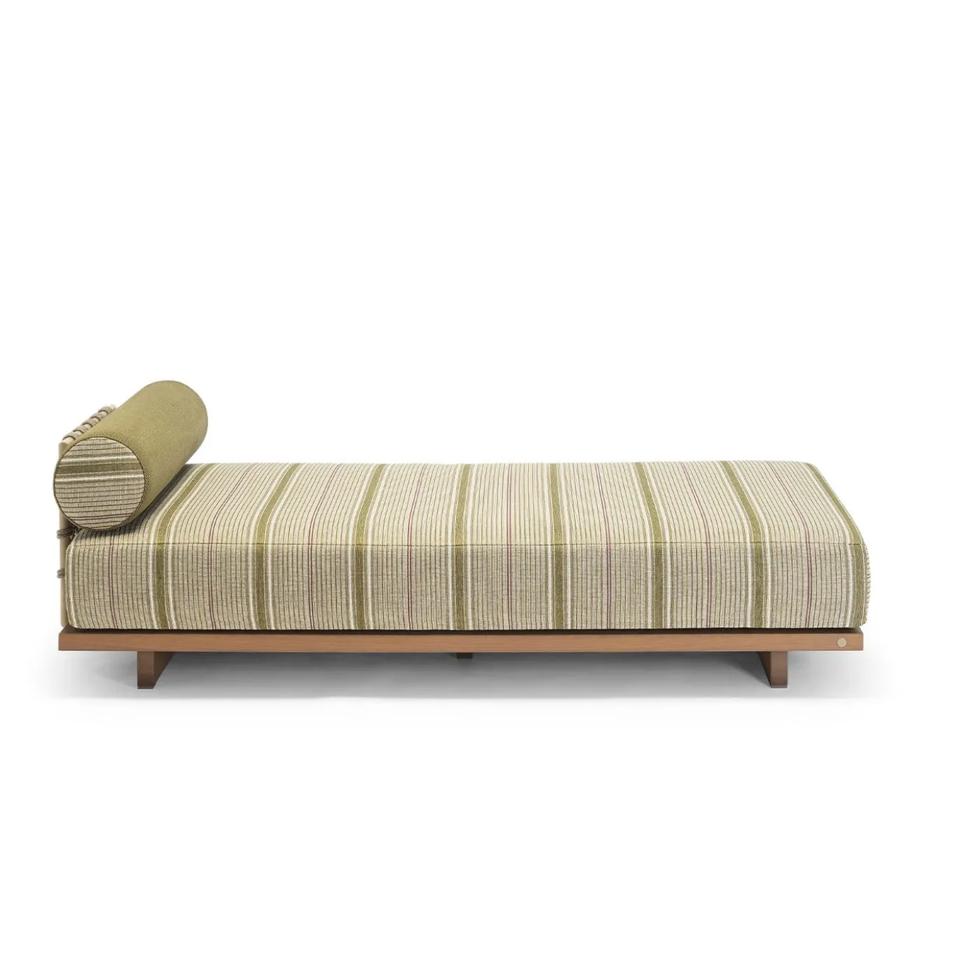 Letto prendisole da esterno Emir 189 a righe color oliva