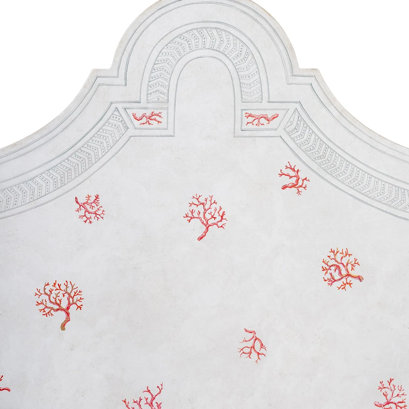 Letto Roma Bamboo con motivi corallo