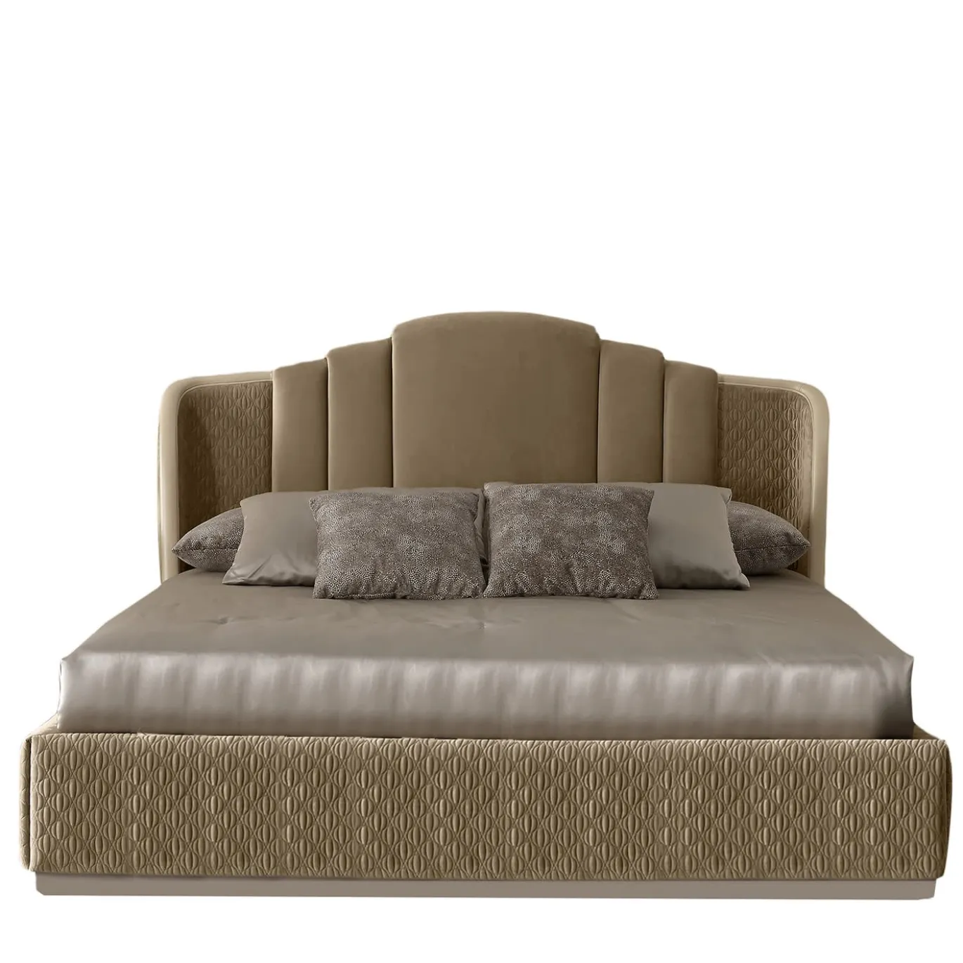 Letto tessile beige