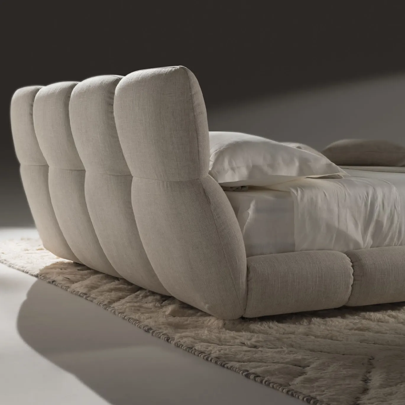 Letto Venezia in Tessuto Beige