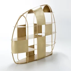 Libreria Airframe in ottone spazzolato di PIO&TITOTOSO