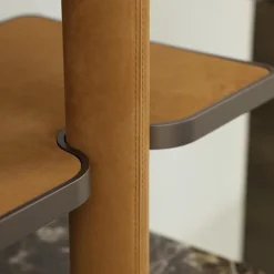 Libreria con contenitore Bon Ton in legno e marmo Emperador