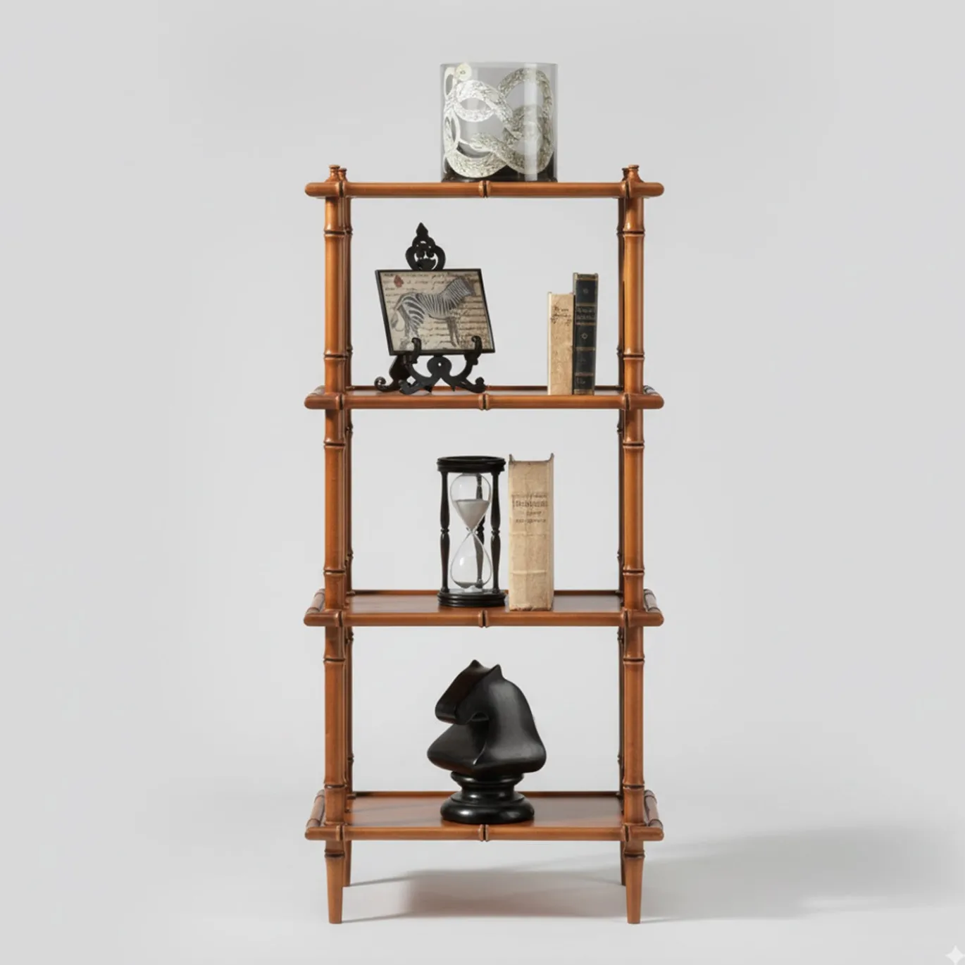 Libreria Etagere Hemingway in finto bambù