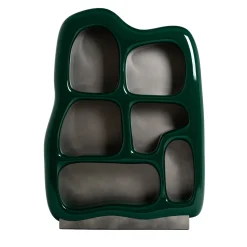 Libreria Fred & Barney in Metallo e Ceramica Verde