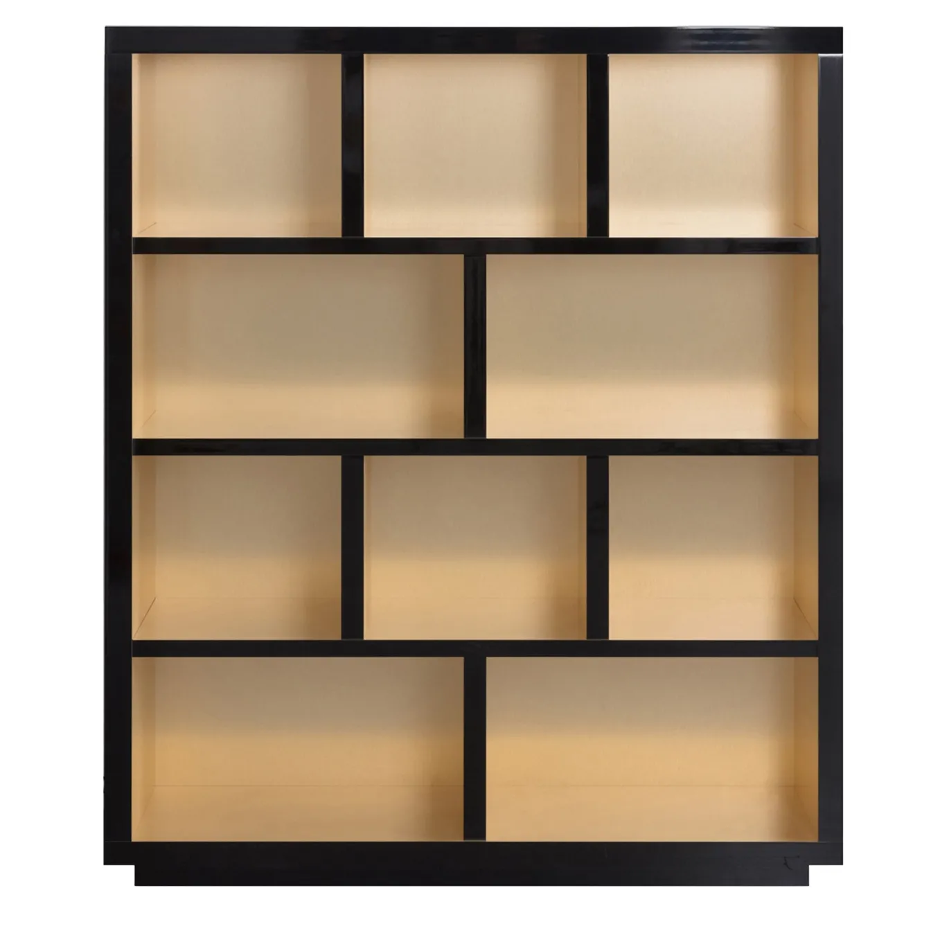 Libreria Hege Media in laccato opaco nero