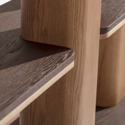 Libreria in Legno con Ripiani in Legno Erice L