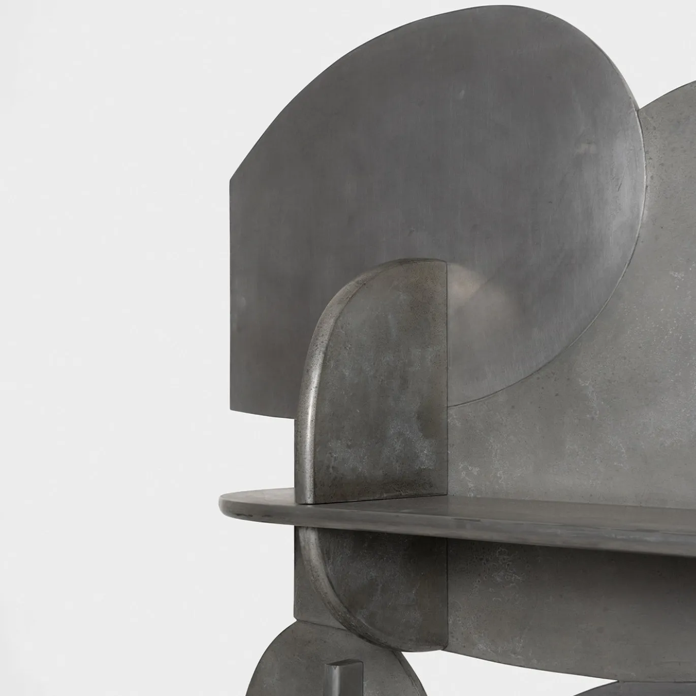 Libreria Mimas in legno placcato argento