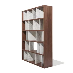 Libreria Moscova in colore moka