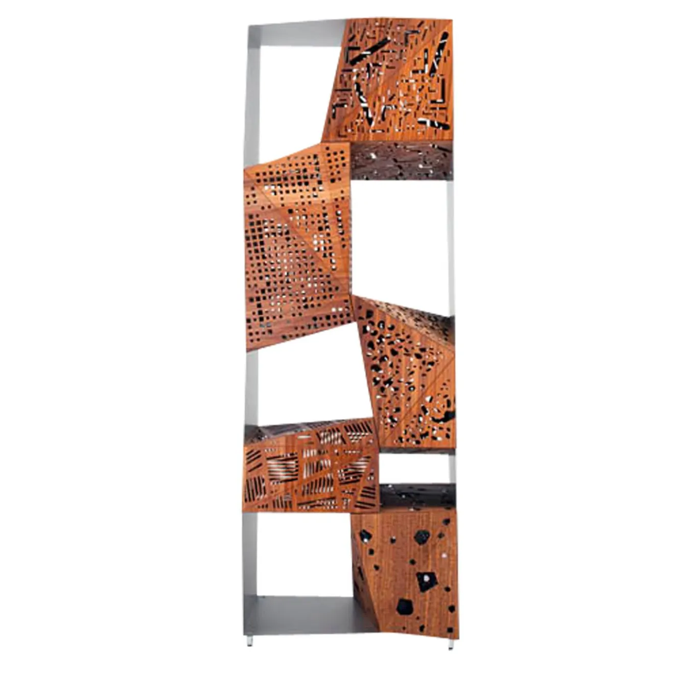 Libreria Riddle Totem in Noce di Steven Holl