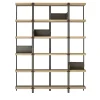 Libreria Zigzag a 5 ripiani in Durmast e bronzo di Konstantin Grcic
