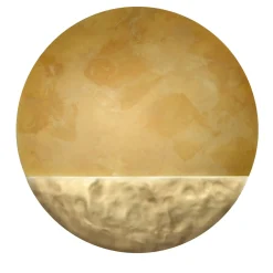 Light&Shade 60 Lampada da parete in ottone di Adele Martelli