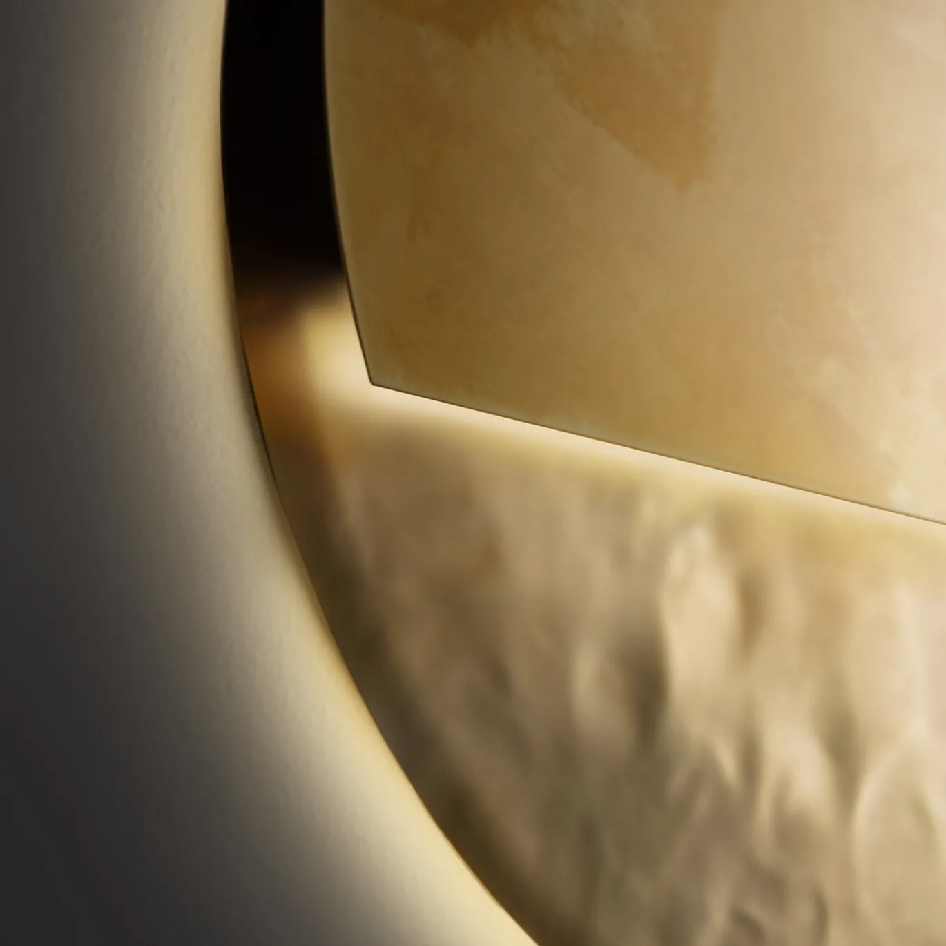 Light&Shade 60 Lampada da parete in ottone di Adele Martelli