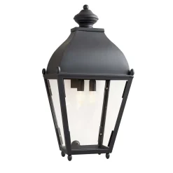 Luce da portico Reggio nera