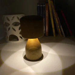 Luce Santa Marta Paralume in legno di Matteo Ragni