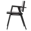 Luisa di Franco Albini - Poltrona in frassino nero e pelle nera