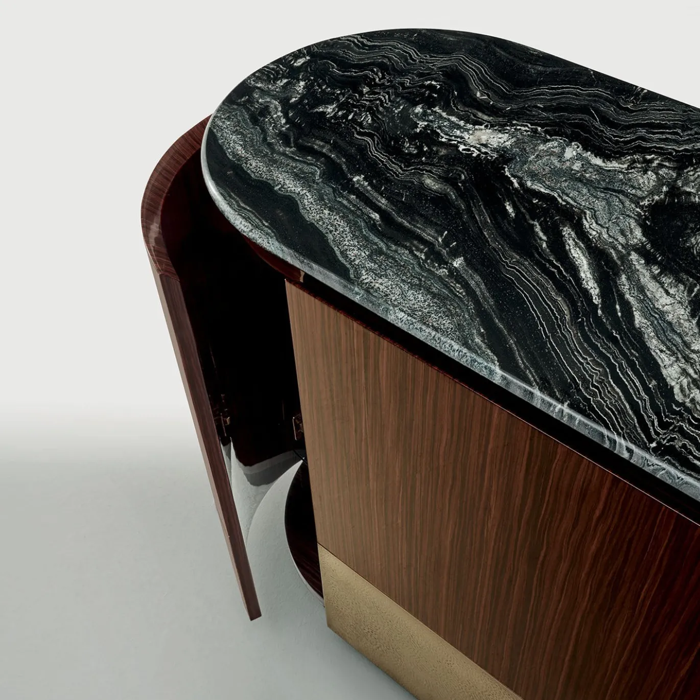 Madia Alma-Decor ED/50 659 con piano in marmo Silver Paradiso