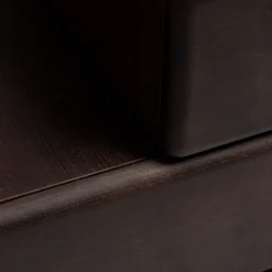 Madia Brick D con Base Laccata Rosso Amarone e Cassetti in Legno Finitura Moka Lucidi