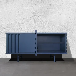 Madia B-Side in MDF Blu Oltremare a 2 Porte