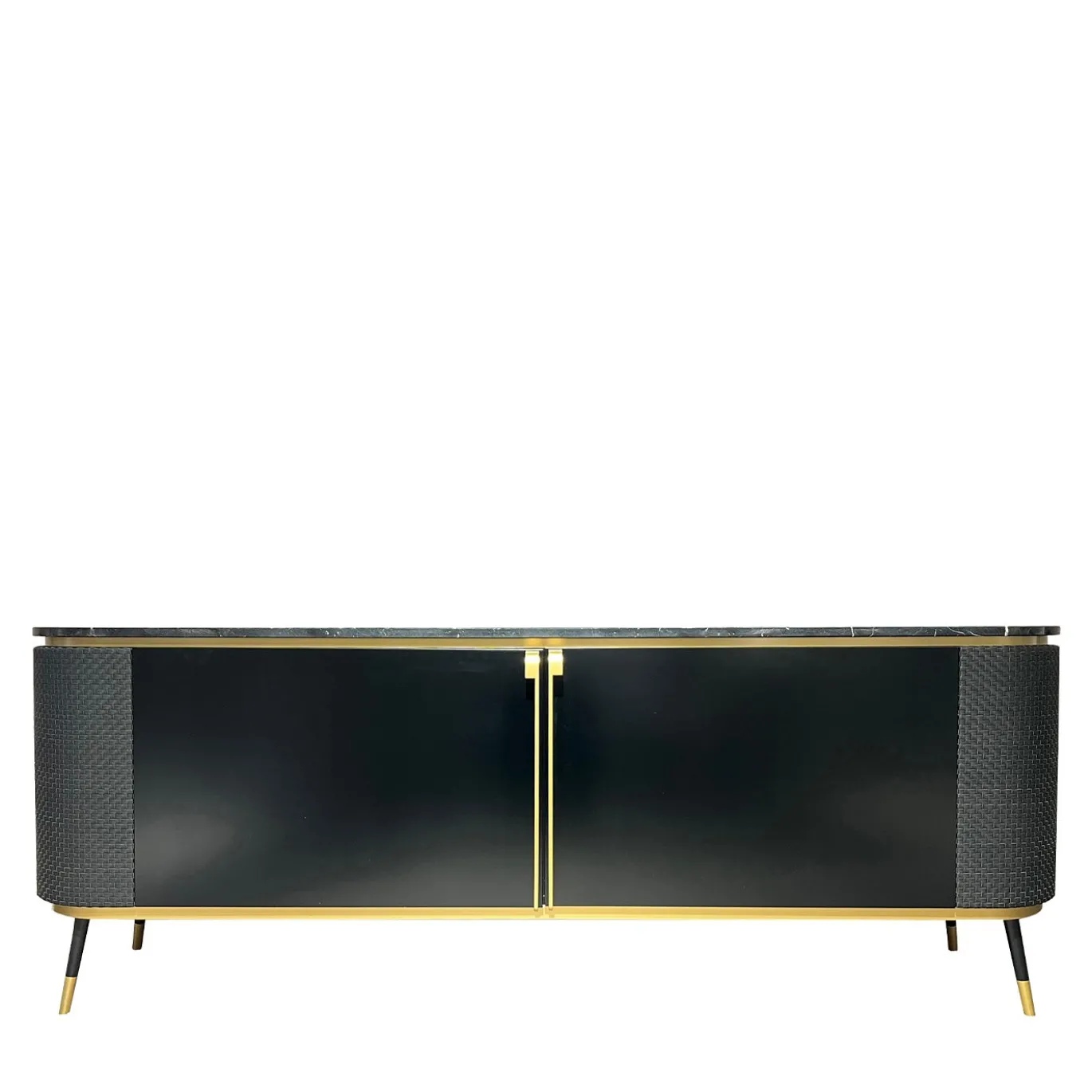 Madia Chanel in marmo Nero Marquina e pelle nera