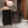 Madia Keith in legno laccato marrone