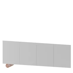 Madia M19 Asimmetrica in Legno Laccato Bianco
