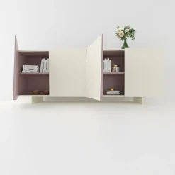 Madia Minimalista V in Legno Bianco