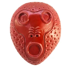 Maschera scimmia rossa