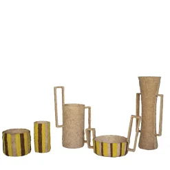 Materiale del progetto 04 Vaso decorativo di carta beige