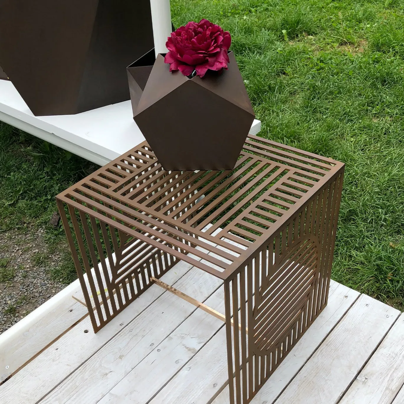 MGC35 Vaso in acciaio corten