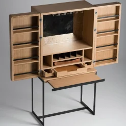 Mobile bar cabinet