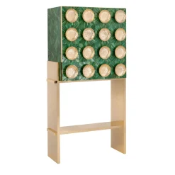 MOBILE BAR CON PAGLIA FRANCESE VERDE