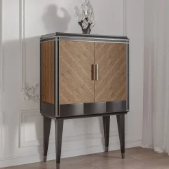 Mobile Bar in Eucalipto Mocha della Collezione Studio Privé