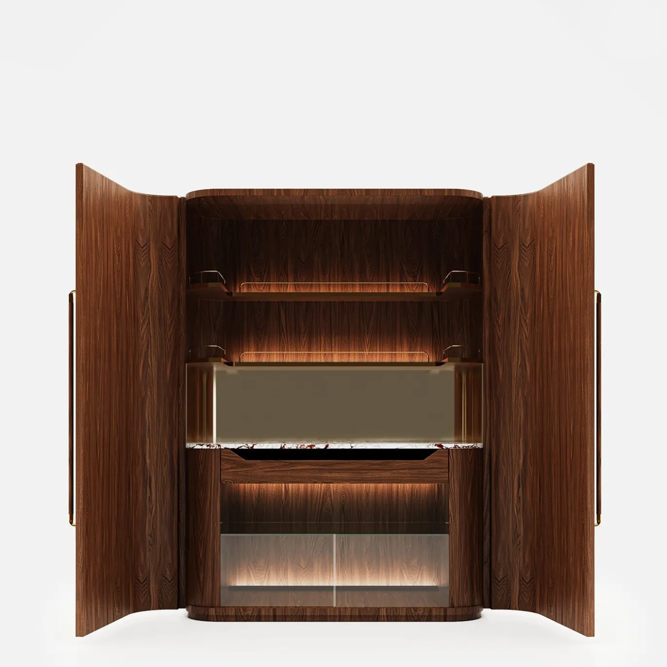 Mobile bar in legno di quercia Roma