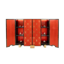 Mobile bar in legno rosso Bolivar