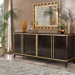 Mobile Deluxe a 4 Ante con Accenti Dorati