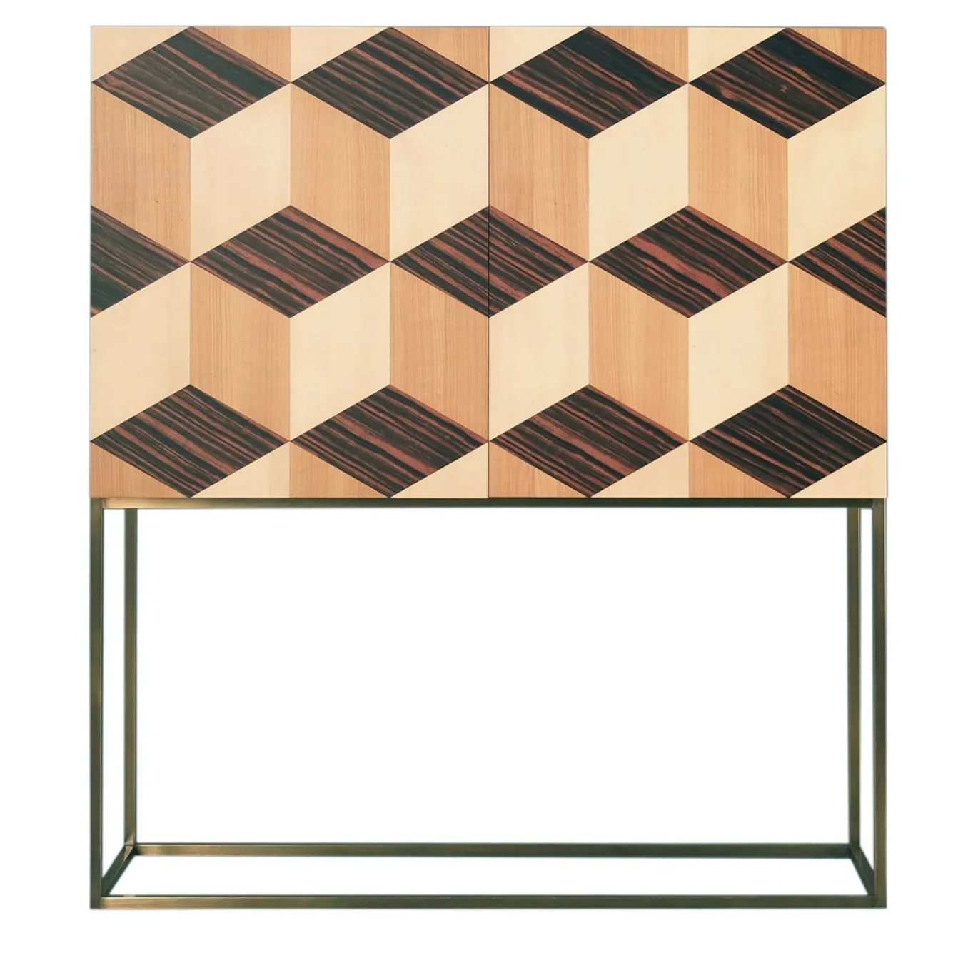 Mobile veronese con intarsi geometrici