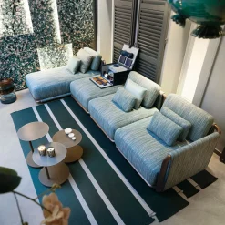 Moorea Key West Modular Blu Divano da Esterno #1