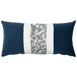 Nastro Blu e Bianco Cuscino Decorativo