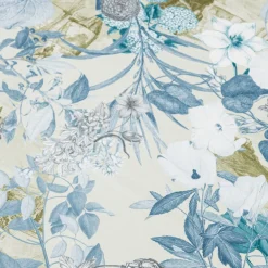 Notti D'Oriente Plaid in velluto con rami fiori e paesaggi