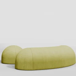 Nuba Cotton Limed Oak Bench