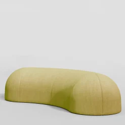 Nuba Cotton Limed Oak Bench