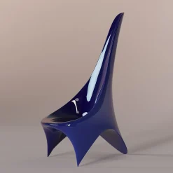 Nyx sedia da salotto blu elettrico